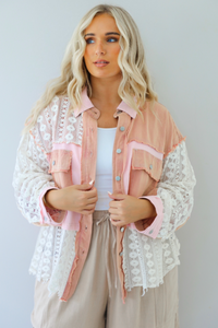 PRE-ORDER: Call Me Shacket: Pink/Multi