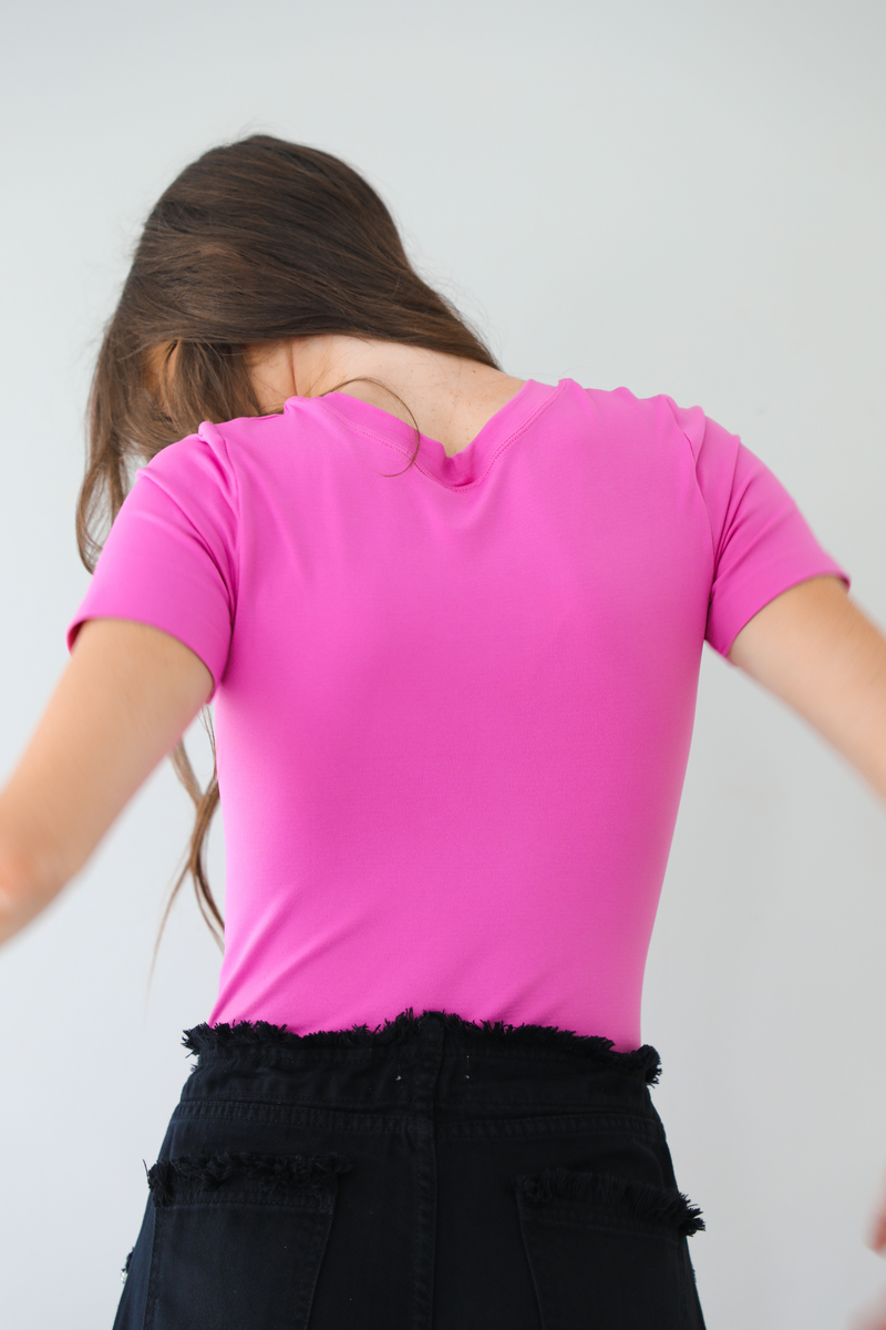 The Basics Bodysuit: Pink