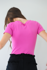 The Basics Bodysuit: Pink