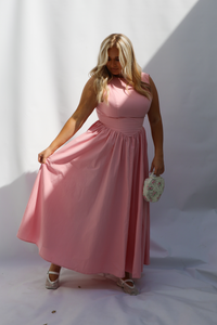 Sunday Brunch Maxi Dress: Pink