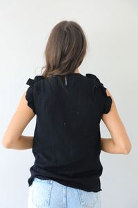 Game Day Blouse: Black/Gold