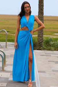 Ready For Vacay Maxi Dress: Turquoise