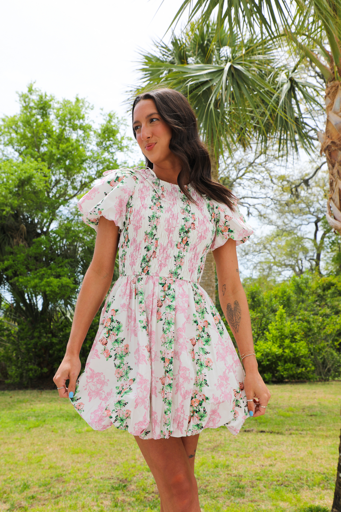 Easter Time Dress: Floral/Multi