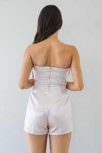 Stylish Queen Romper: Blush
