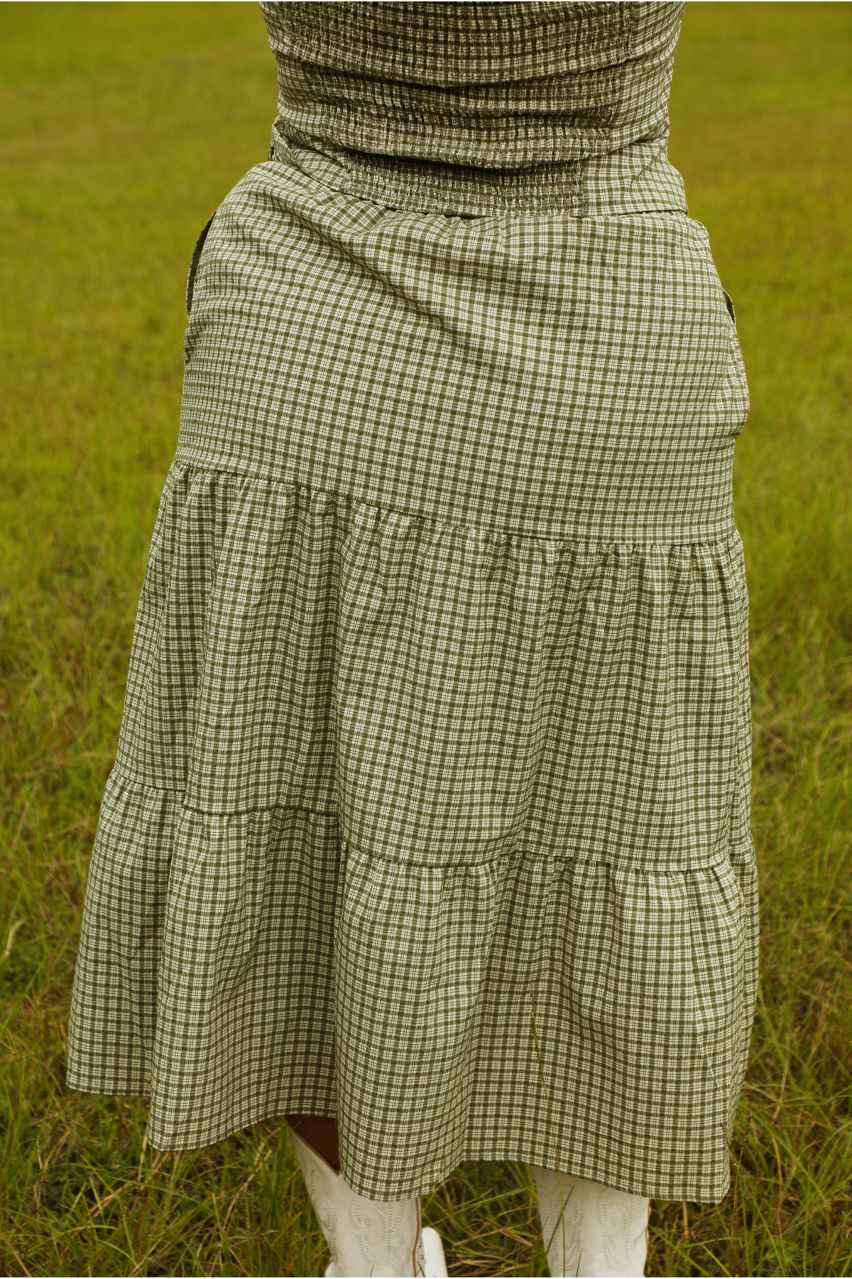 All Along Set: Green/Checkered