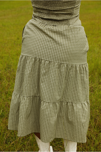 All Along Set: Green/Checkered