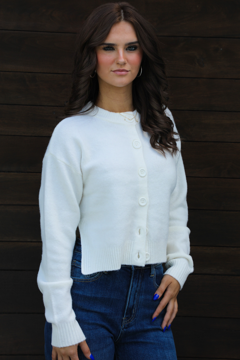 Hope's Fave Cardigan: Off-White