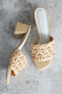 Madrid Kitten Heels: Natural