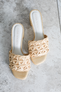 Madrid Kitten Heels: Natural