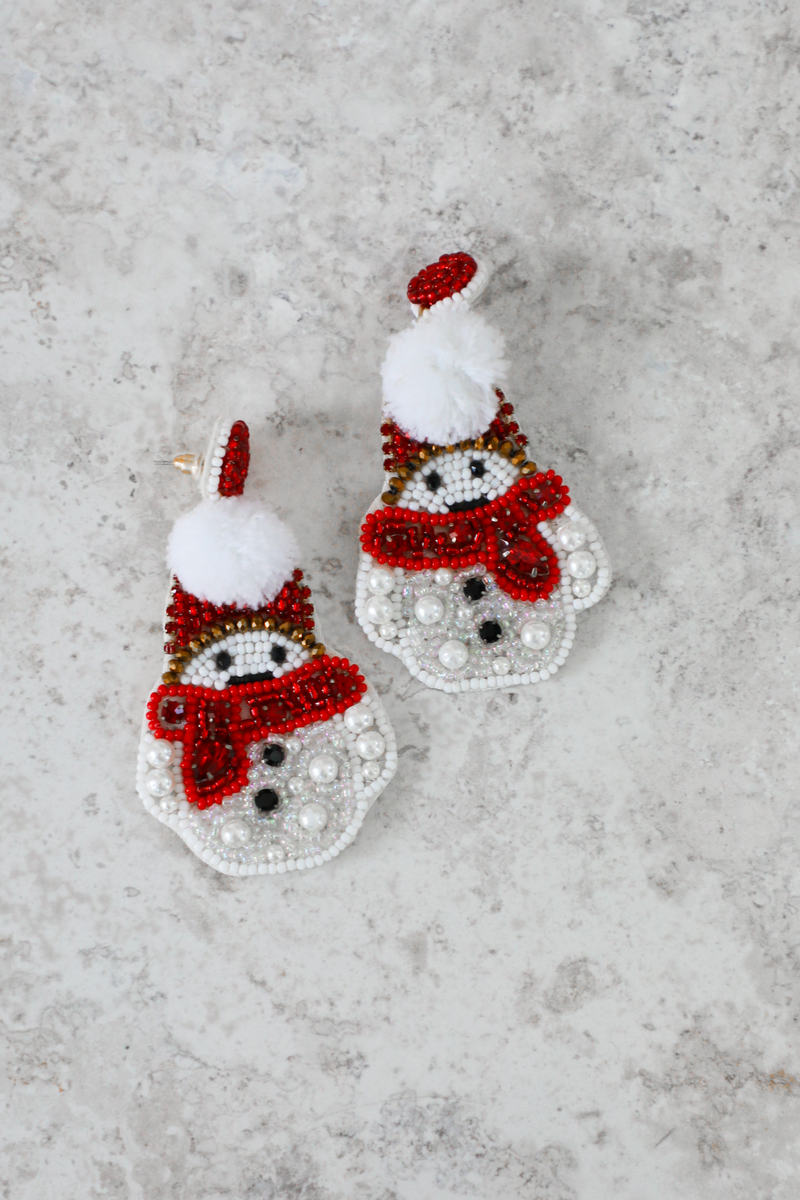 Frosty Earrings: White/Multi
