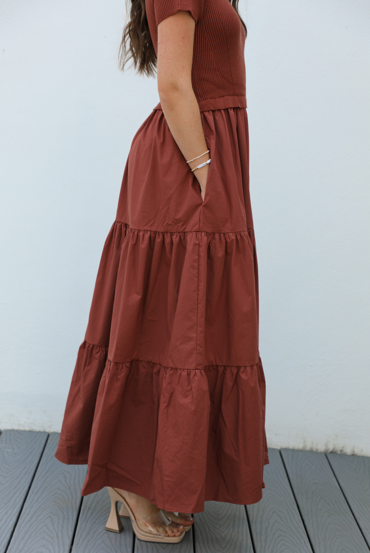 Breaking Free Maxi Dress: Rust
