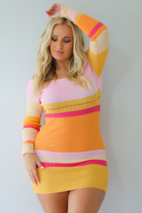Seeing Stripes Dress: Multi