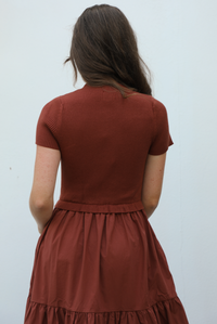 Breaking Free Maxi Dress: Rust
