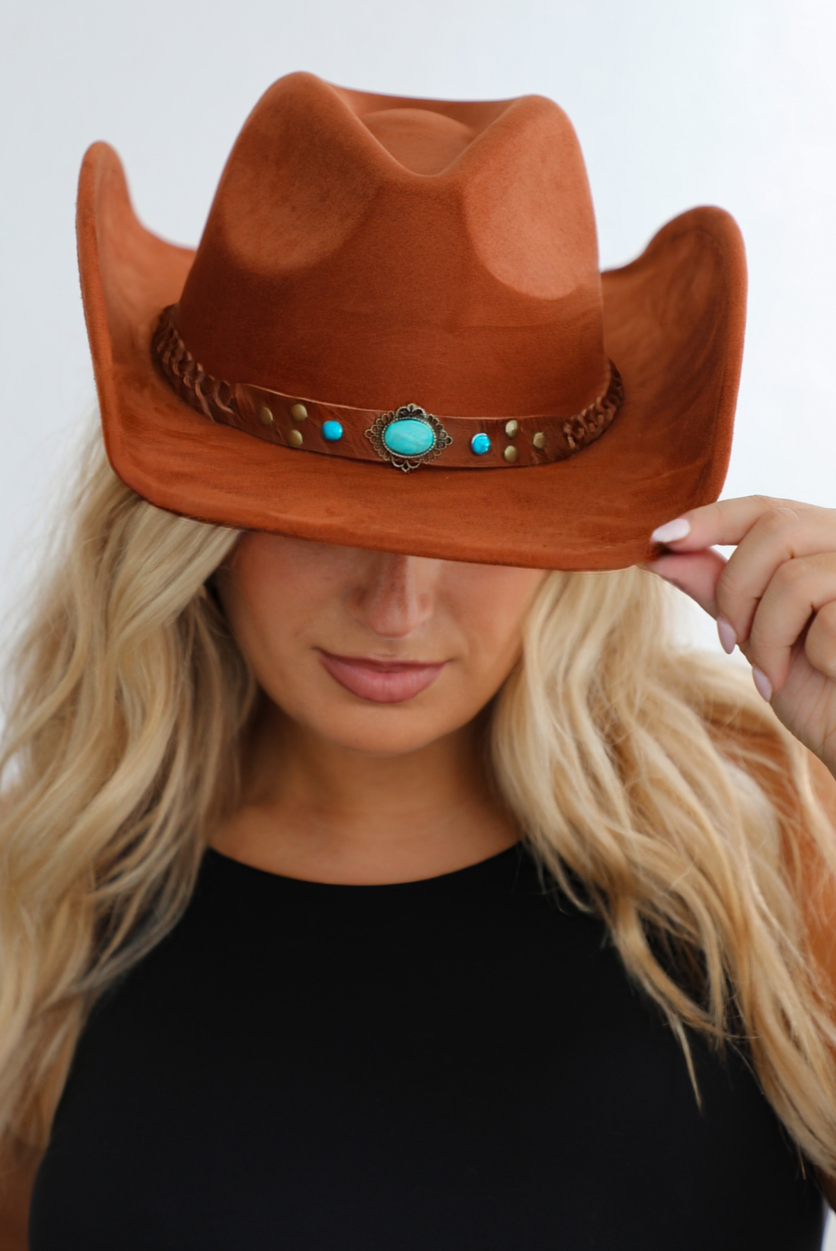 Georgia Cowgirl Hat: Cognac