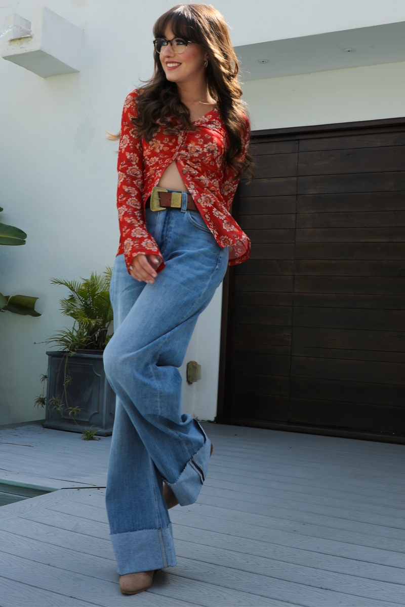 What Do You Think Mesh Top: Red/Multi