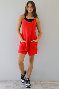 Back To You Romper: Red