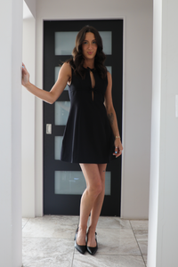 Simply Perfect Mini Dress: Black