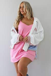 The Patchwork Shacket: Ivory/Multi