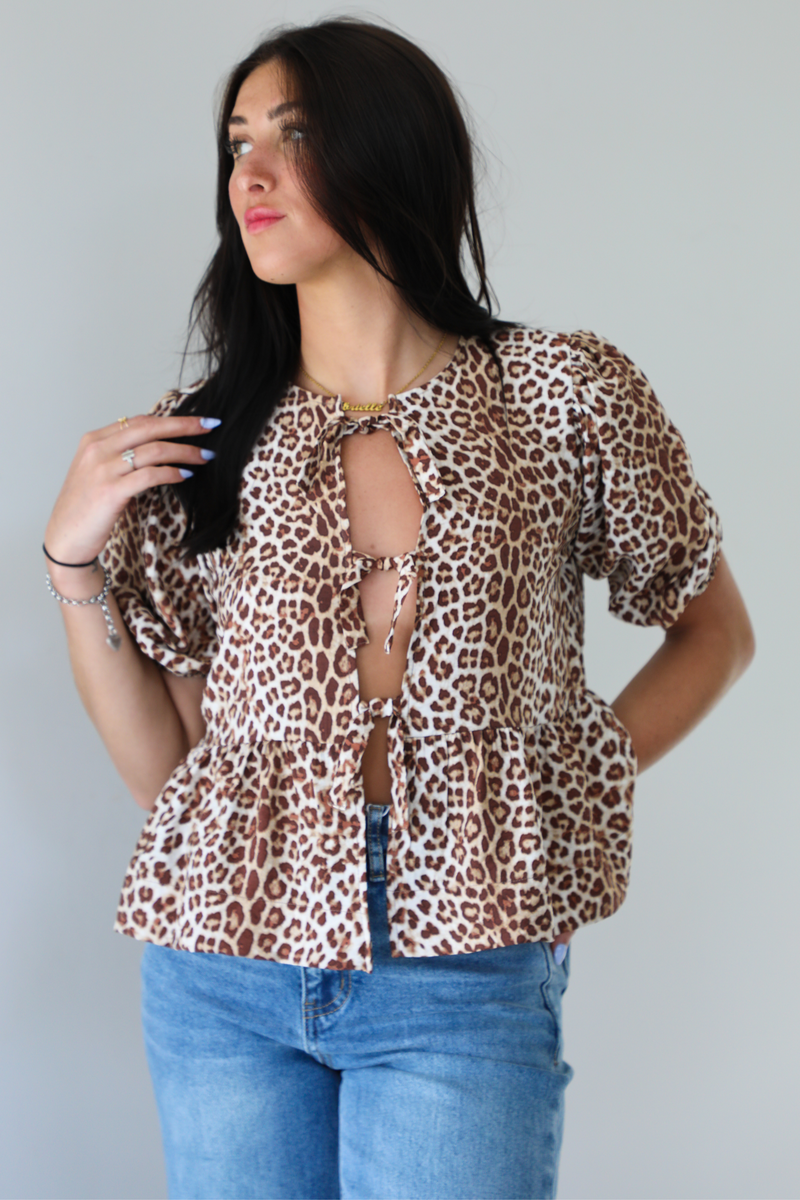 On Trend Top: Leopard