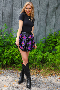 Witches Hats Skirt: Black/Multi