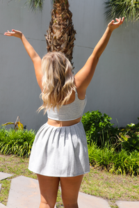 Pilates Athleisure Dress: Heather Grey