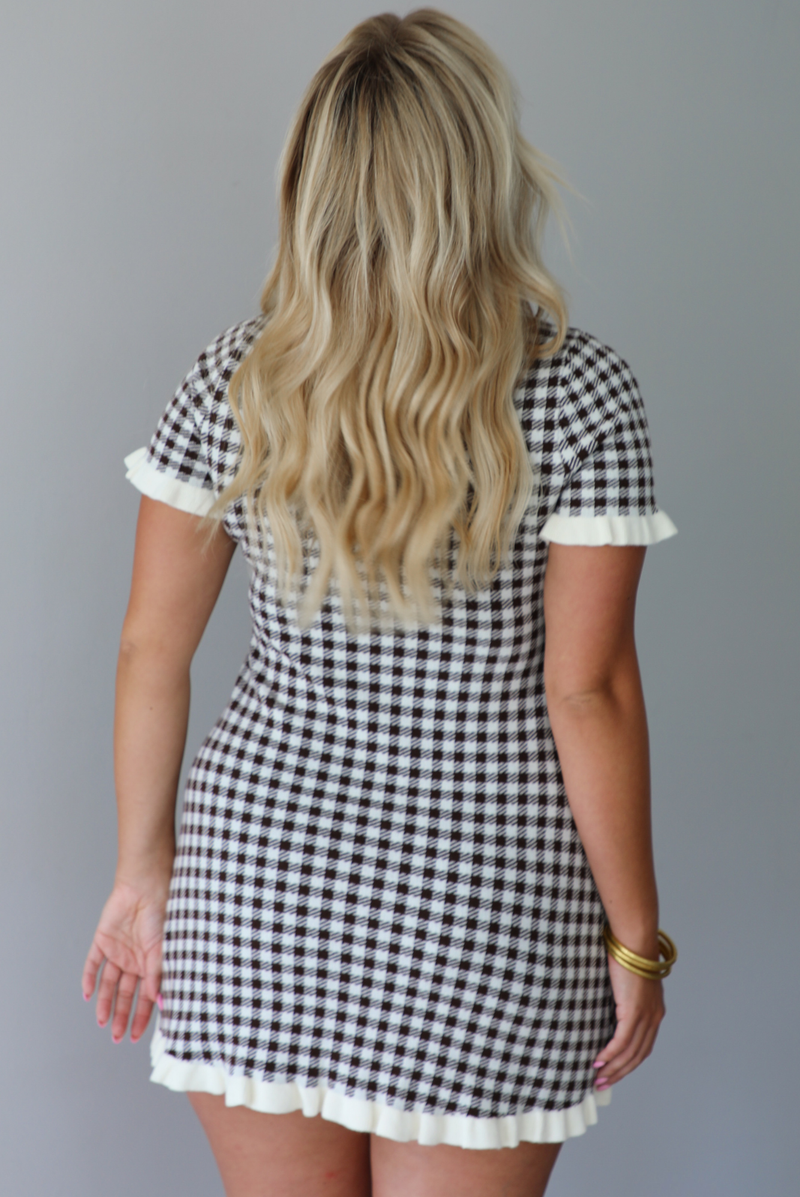 So Me Dress: Brown/White – Hope's