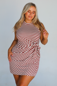 Call Ahead Dress: White/Red