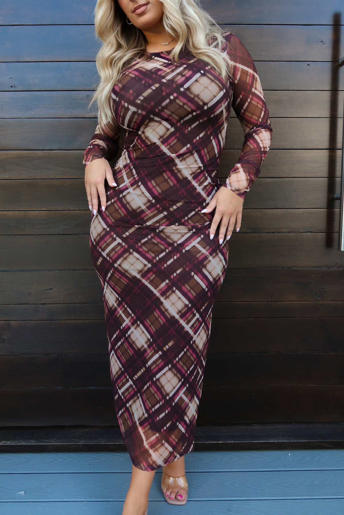 Another One Maxi Dress: Burgundy/Multi
