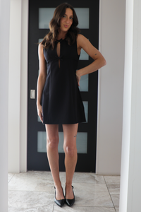 Simply Perfect Mini Dress: Black