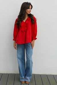 Anything & Everything Blouse: Red