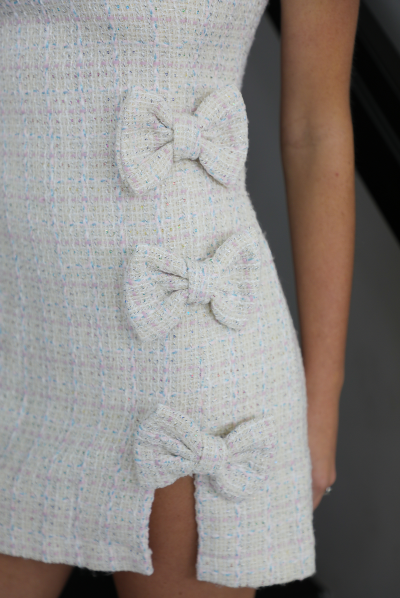 Yacht Club Dress: Ivory Tweed