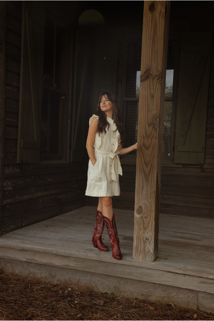 Brighter Days Dress: Cream