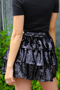 Witches Hats Skirt: Black/Multi