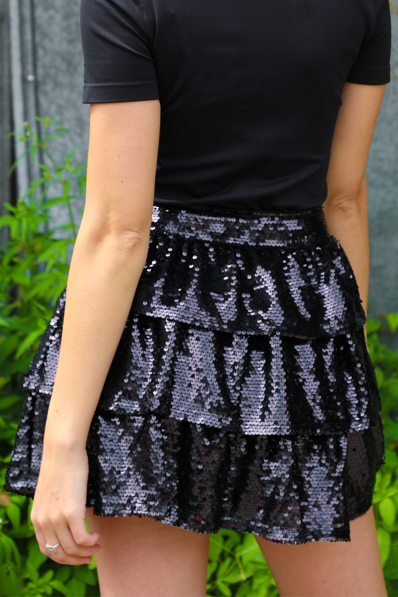 Witches Hats Skirt: Black/Multi