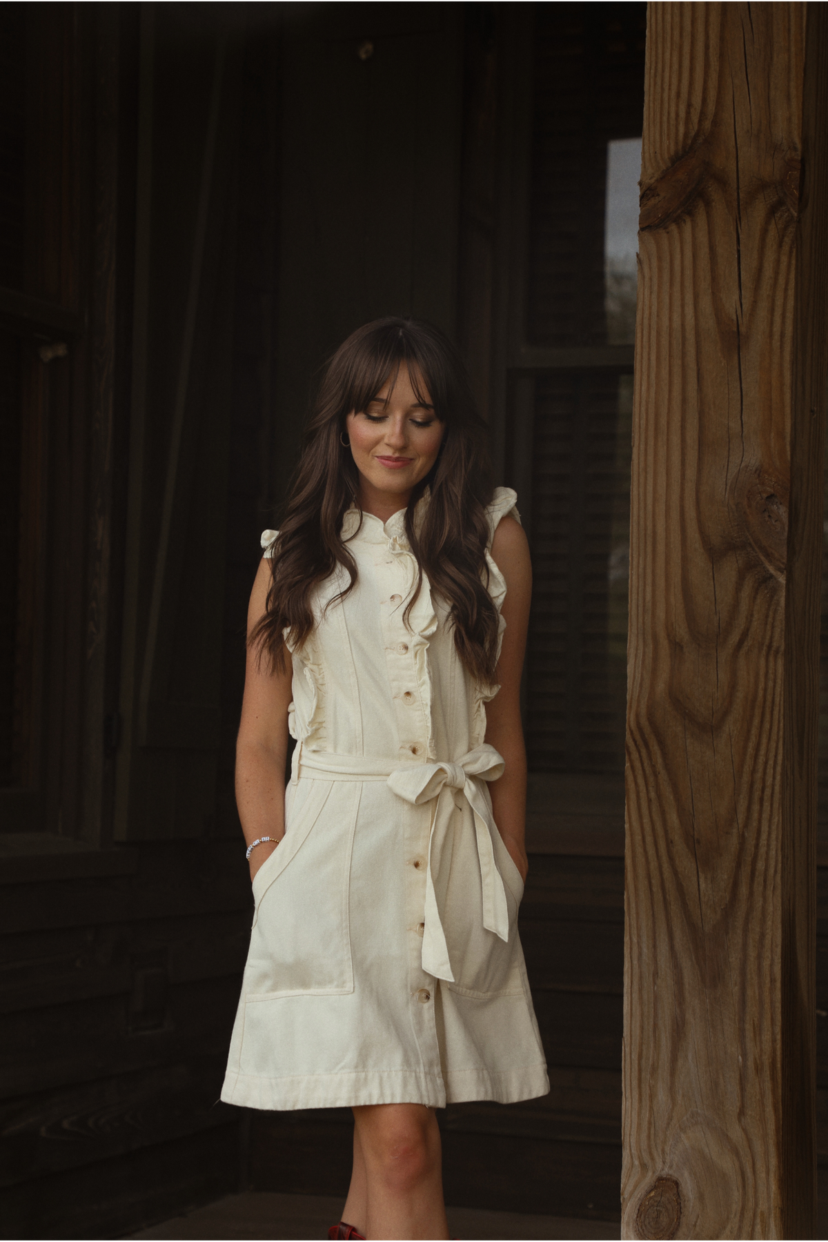 Brighter Days Dress: Cream