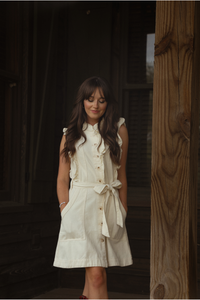 Brighter Days Dress: Cream