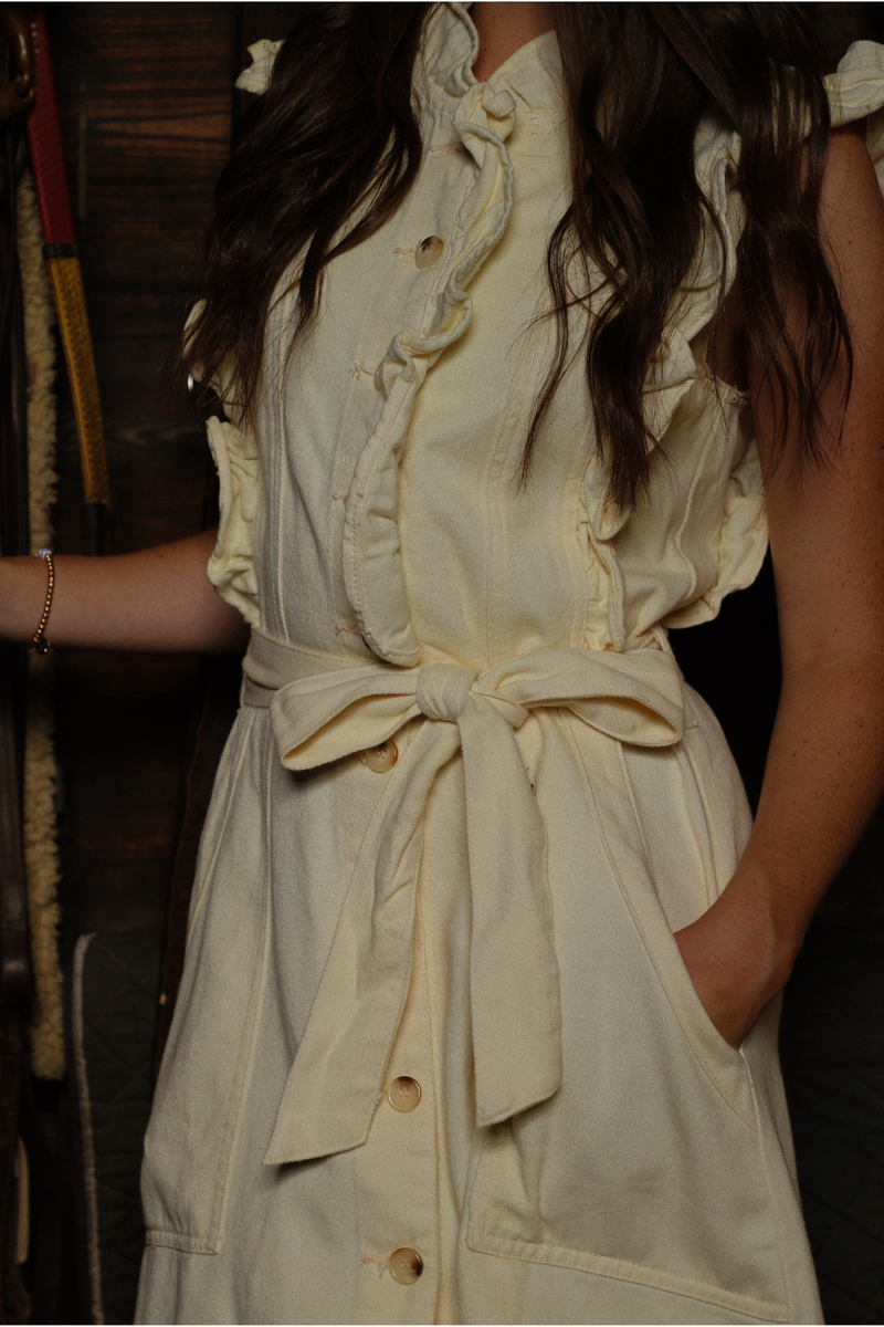Brighter Days Dress: Cream