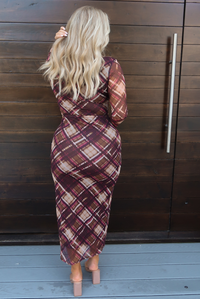 Another One Maxi Dress: Burgundy/Multi
