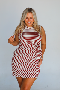 Call Ahead Dress: White/Red