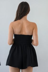 Party Central Romper: Black