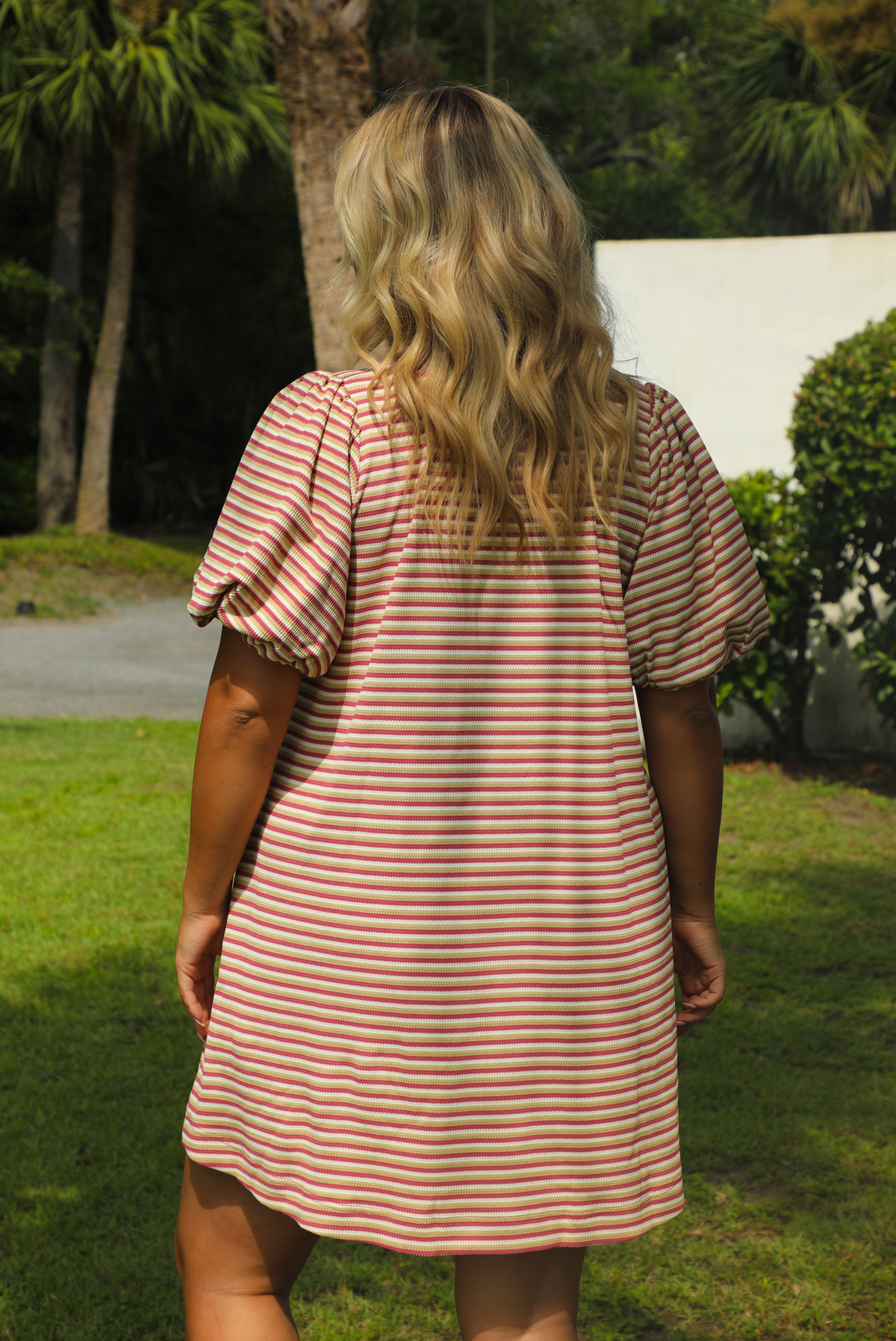 This July Dress: Pink/Multi Striped