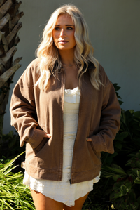 Barn Jacket: Tan/Brown