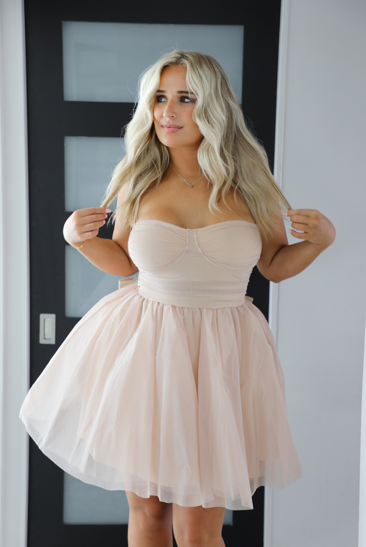 Birthday Dinner Dress: Champagne