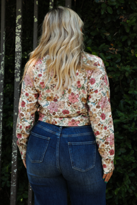 Fall Florals Cardigan: Multi/Floral