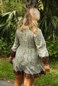 That Way Dress: Sage/Multi