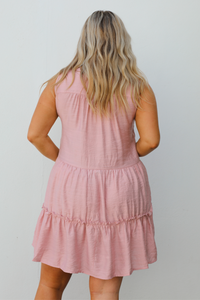 Caught In The Sun Dress: Pink