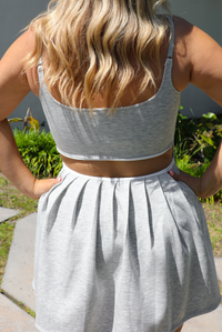 Pilates Athleisure Dress: Heather Grey