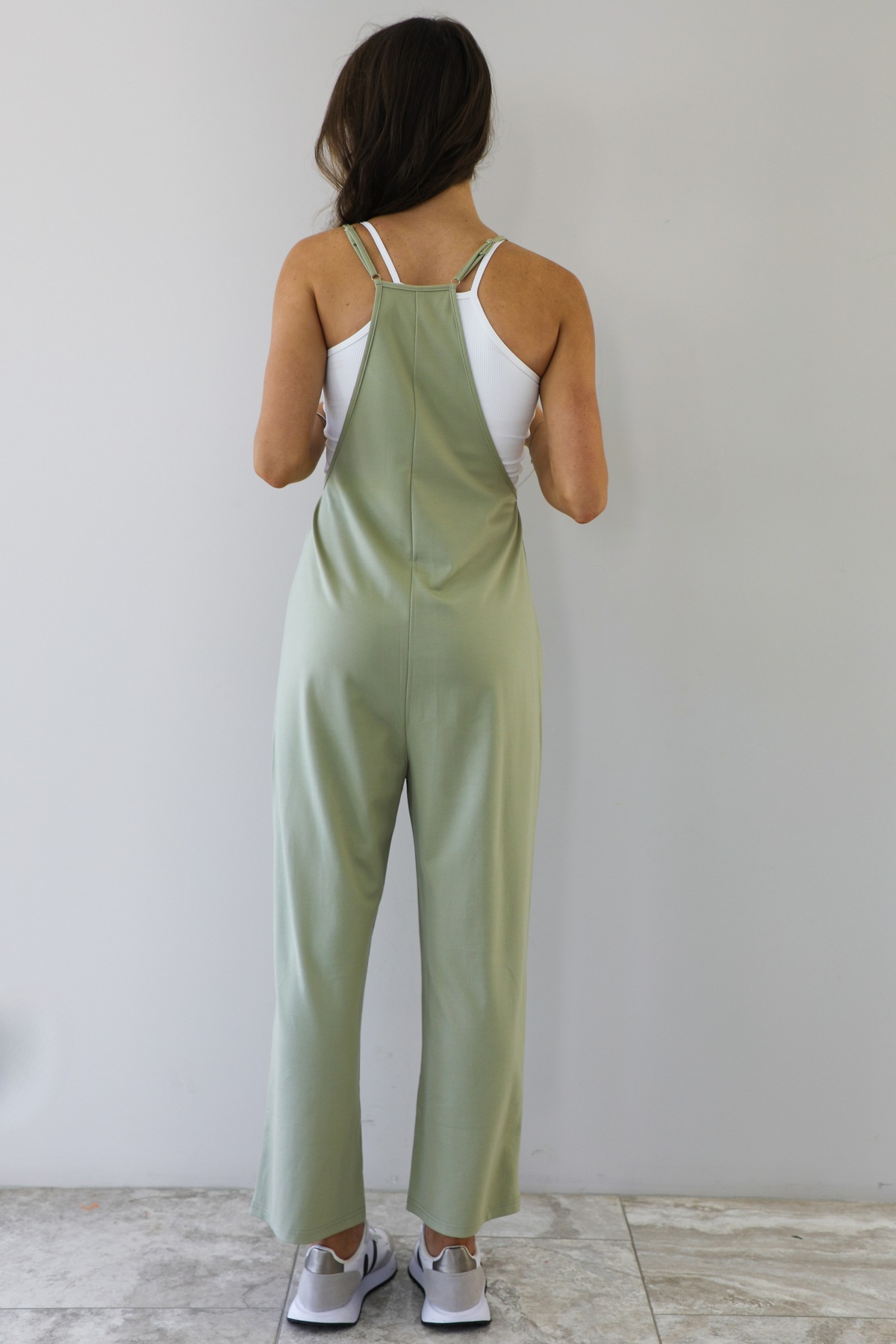 Playful Wishes Jumpsuit: Olive