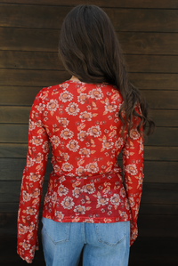 What Do You Think Mesh Top: Red/Multi