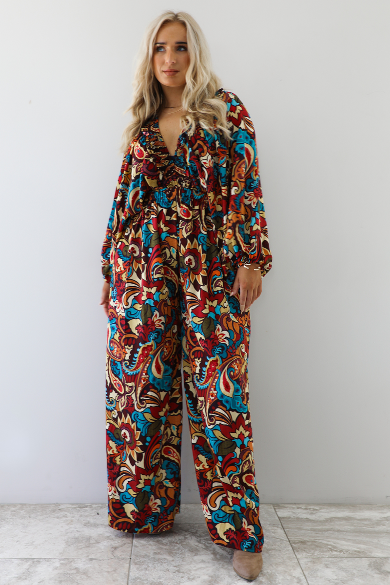 PRE-ORDER: It's Been Awhile Maxi Jumper: Burgundy/Multi